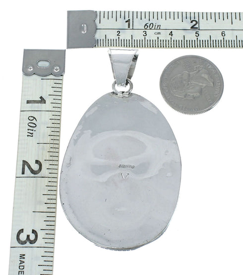 Navajo Native American Turquoise Sterling Silver Pendant NN20074